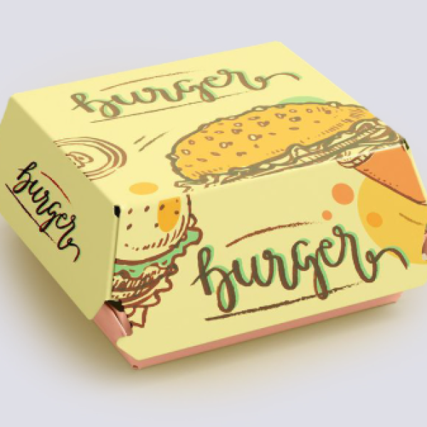 In Hộp Giấy Đựng Hamburger Bằng Kỹ Thuật In Offset - Công Ty Phú Hội